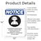 Signmission Hazardous Noise Area OSHA Notice Sign, Aluminum, 10in W x 14in L, 2PK OS-2PACK-NS-A-1014-V-13323 - alternate 5
